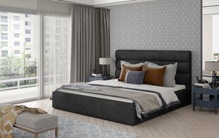 Кровать NORE Caramel 04, 200x200 см, тёмно-серая цена и информация | Кровати | hansapost.ee