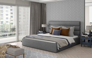Кровать NORE Caramel 17, 200x200 см, серая цена и информация | Кровати | hansapost.ee