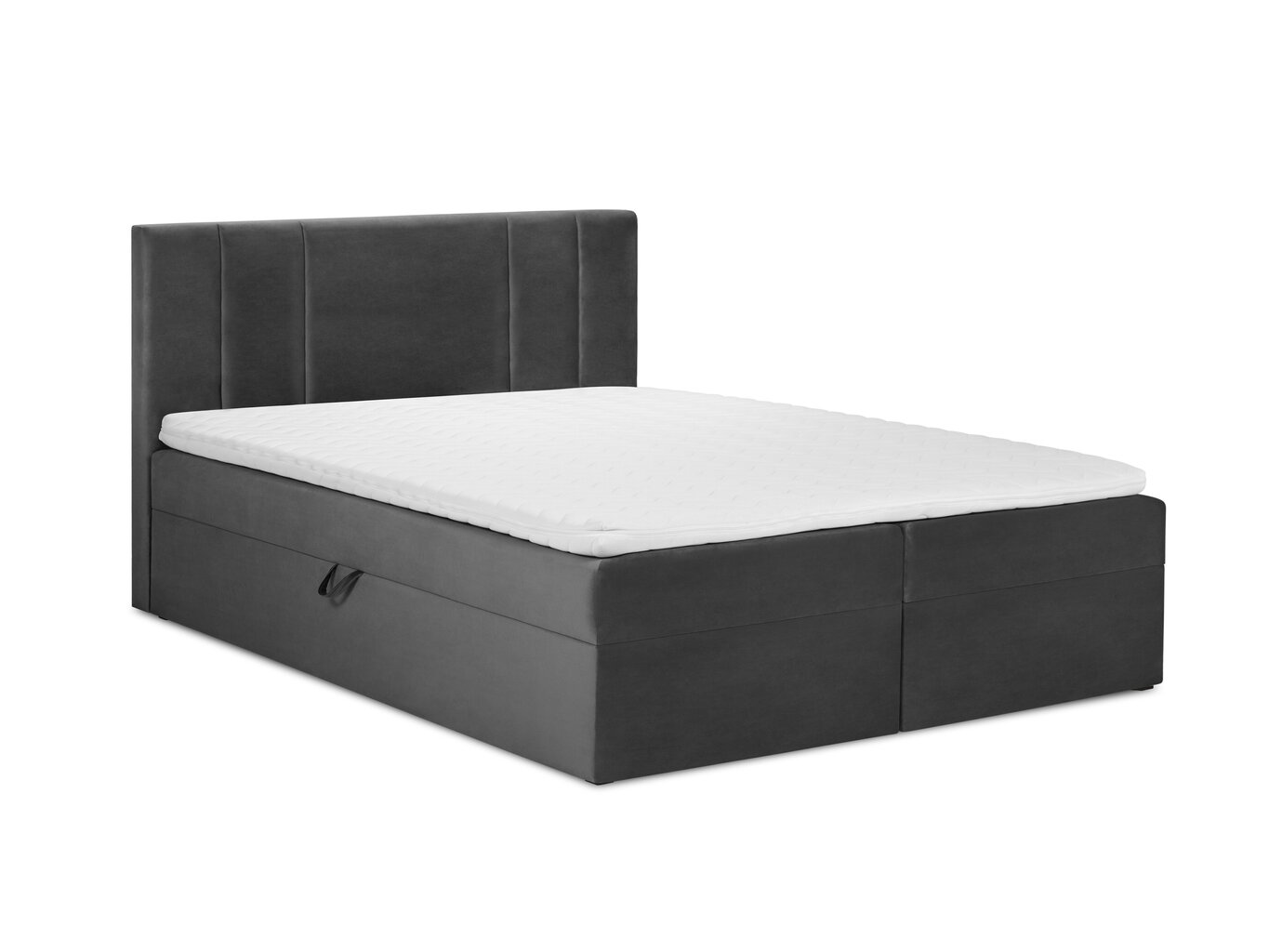 Voodi Mazzini Beds Afra 200x200 cm, tumehall цена и информация | Voodid | hansapost.ee