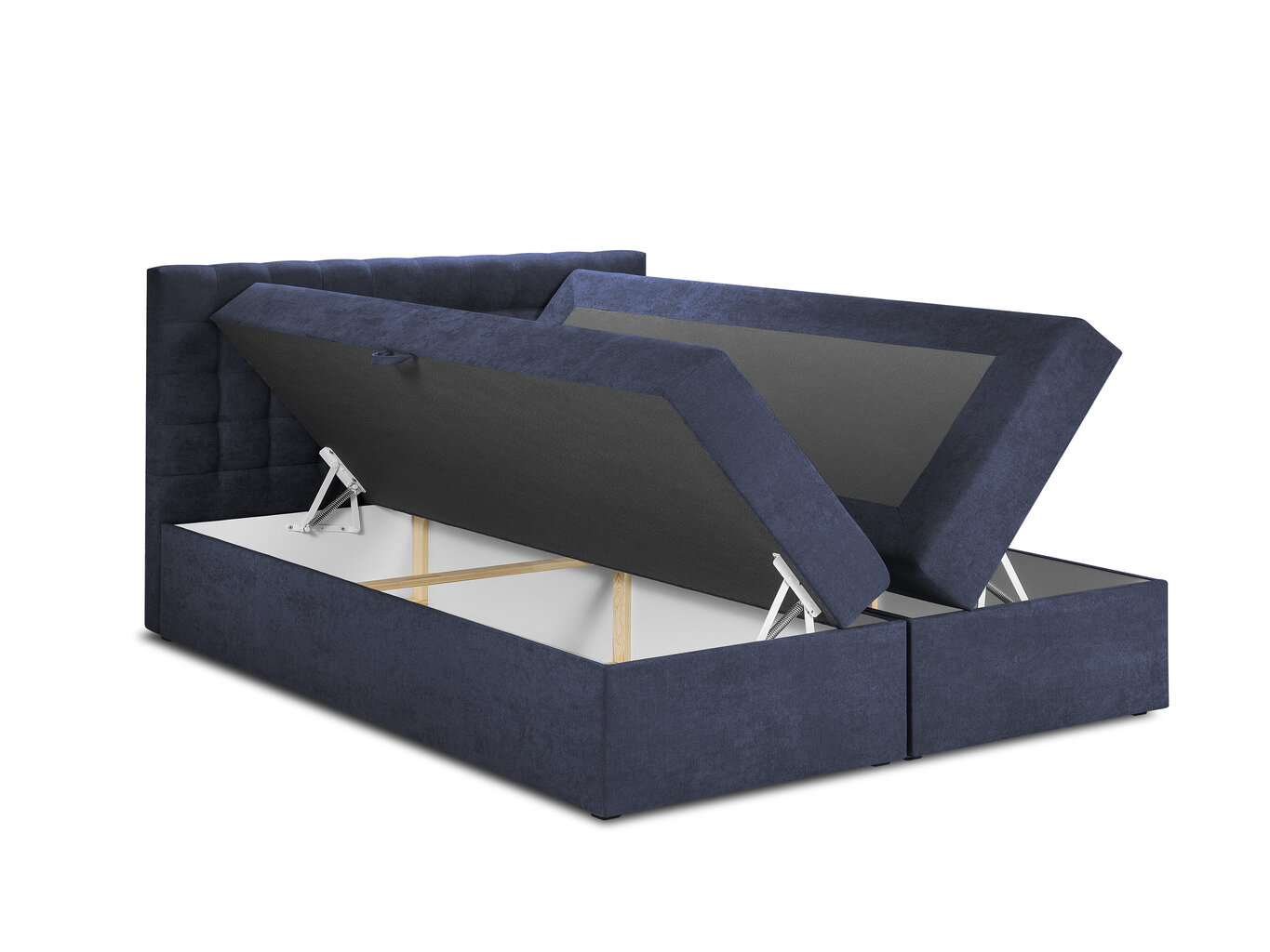 Voodi Mazzini Beds Jade 200x200 cm, tumesinine hind ja info | Voodid | hansapost.ee