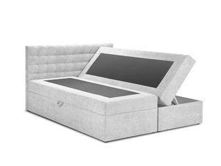 Кровать Mazzini Beds Jade 200x200 см, светло-серая цена и информация | Кровати | hansapost.ee