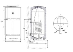 Комбинированный водонагреватель OKC 200l., Вертикальный цена и информация | Dražice Сантехника, ремонт, вентиляция | hansapost.ee