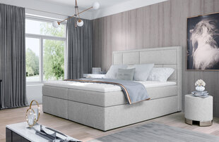 Кровать NORE Meron 07, 160x200 см, светло-серая цена и информация | Кровати | hansapost.ee