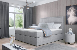 Кровать NORE Meron 25, 160x200 см, светло-серая цена и информация | Кровати | hansapost.ee