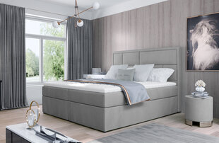 Кровать NORE Meron 15, 180x200 см, светло-серая цена и информация | Кровати | hansapost.ee