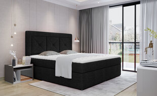 Кровать NORE Idris 25, 140x200 см, черная цена и информация | Кровати | hansapost.ee