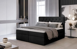 Кровать NORE Loree 12, 140x200 см, черная цена и информация | Кровати | hansapost.ee
