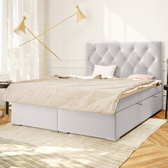 Кровать Selsey Lubekka 160x200 см, серая цена и информация | Кровати | hansapost.ee