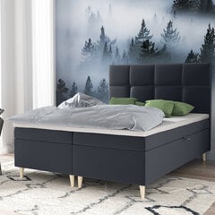 Кровать Selsey Sclarea 140x200 см, темно-серая цена и информация | Кровати | hansapost.ee