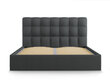 Voodi Mazzini Beds Nerin 5, 160x200cm, tumehall цена и информация | Voodid | hansapost.ee