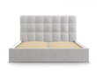 Voodi Mazzini Beds Nerin 180x200cm, helehall hind ja info | Voodid | hansapost.ee