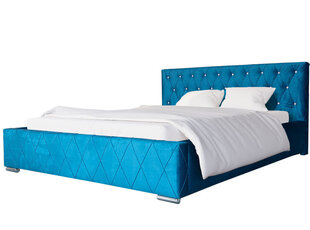 Кровать Diori 140x200 см, синяя цена и информация | Кровати | hansapost.ee