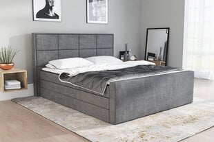 Кровать Ikar 140х200 см, темно-серая цена и информация | Кровати | hansapost.ee