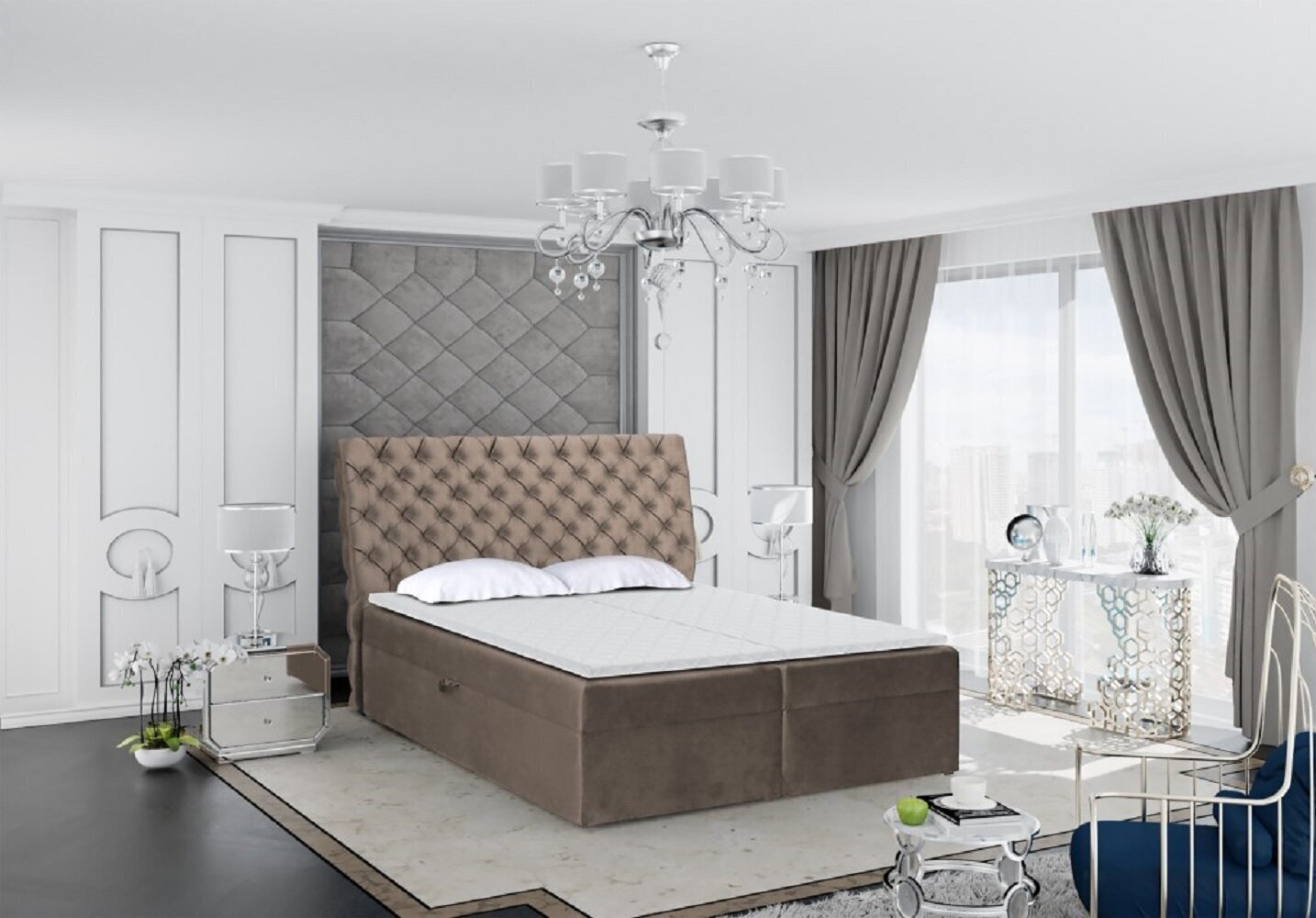 Voodi Monaco 140x200 cm, pruun hind ja info | Voodid | hansapost.ee