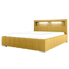 Кровать Selsey Foenum, 140x200 см, желтая цена и информация | Кровати | hansapost.ee