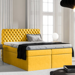 Кровать Selsey Costmary, 160x200см, желтая цена и информация | Кровати | hansapost.ee
