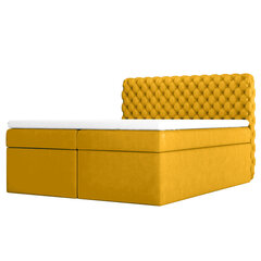 Кровать Selsey Costmary, 160x200см, желтая цена и информация | Кровати | hansapost.ee