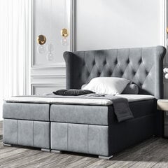 Кровать Selsey Montuno, 160x200 см, серая цена и информация | Кровати | hansapost.ee