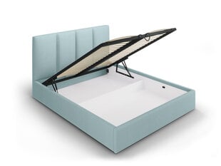 Кровать Micadoni Home Pyla 45, 160x200 см, светло-синяя цена и информация | Кровати | hansapost.ee