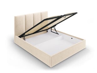 Кровать Micadoni Home Pyla, 160x200 см, бежевая цена и информация | Кровати | hansapost.ee