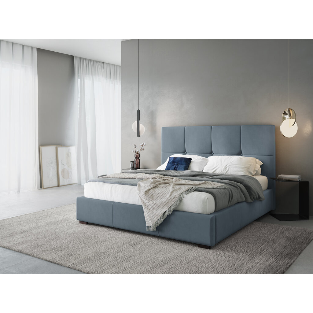 Voodi Micadoni Home Sage, 140x200cm, sinine hind ja info | Voodid | hansapost.ee