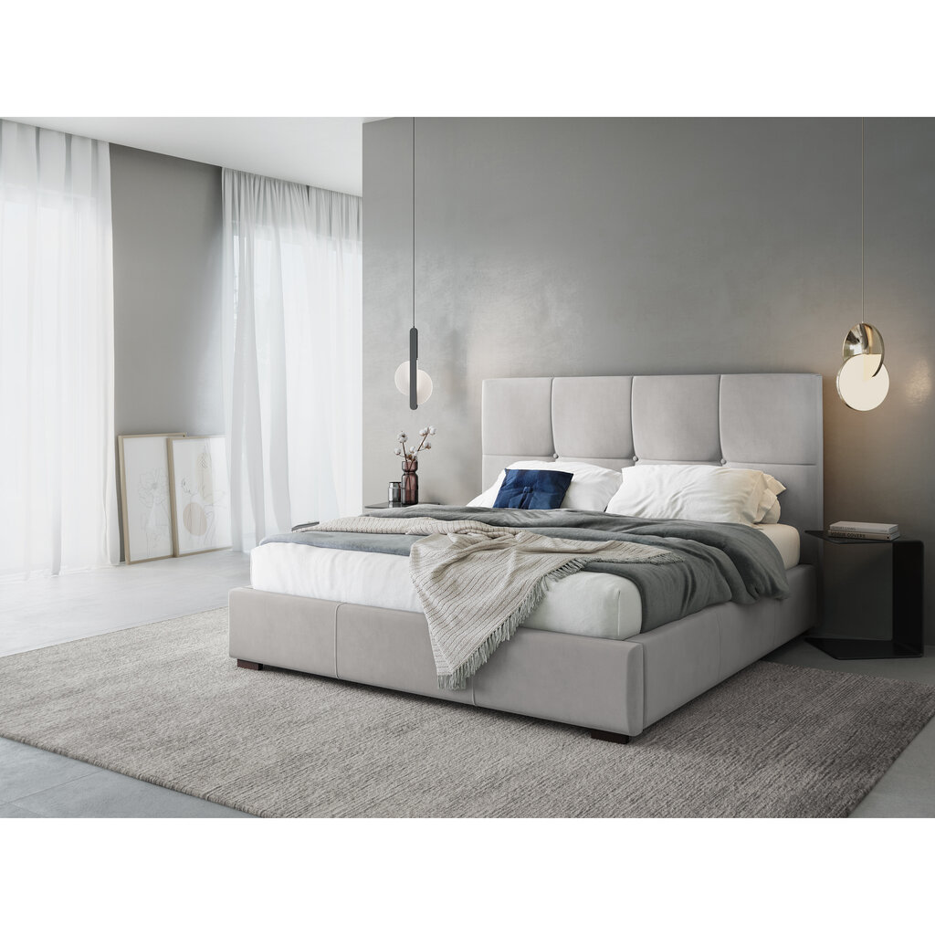 Voodi Micadoni Home Sage, 160x200cm, helehall hind ja info | Voodid | hansapost.ee