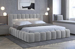 Кровать NORE Lamica 07, 140x200 см, светло-серая цена и информация | Кровати | hansapost.ee