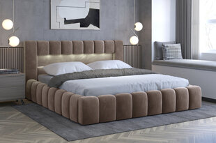 Кровать NORE Lamica 01, 160x200 см, бежевого цвета цена и информация | Кровати | hansapost.ee