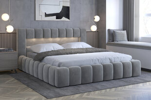 Кровать NORE Lamica 08, 160x200 см, серая цена и информация | Кровати | hansapost.ee