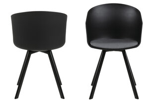 Комплект из 2-х стульев Moon, черного цвета цена и информация | Стулья для кухни и столовой | hansapost.ee