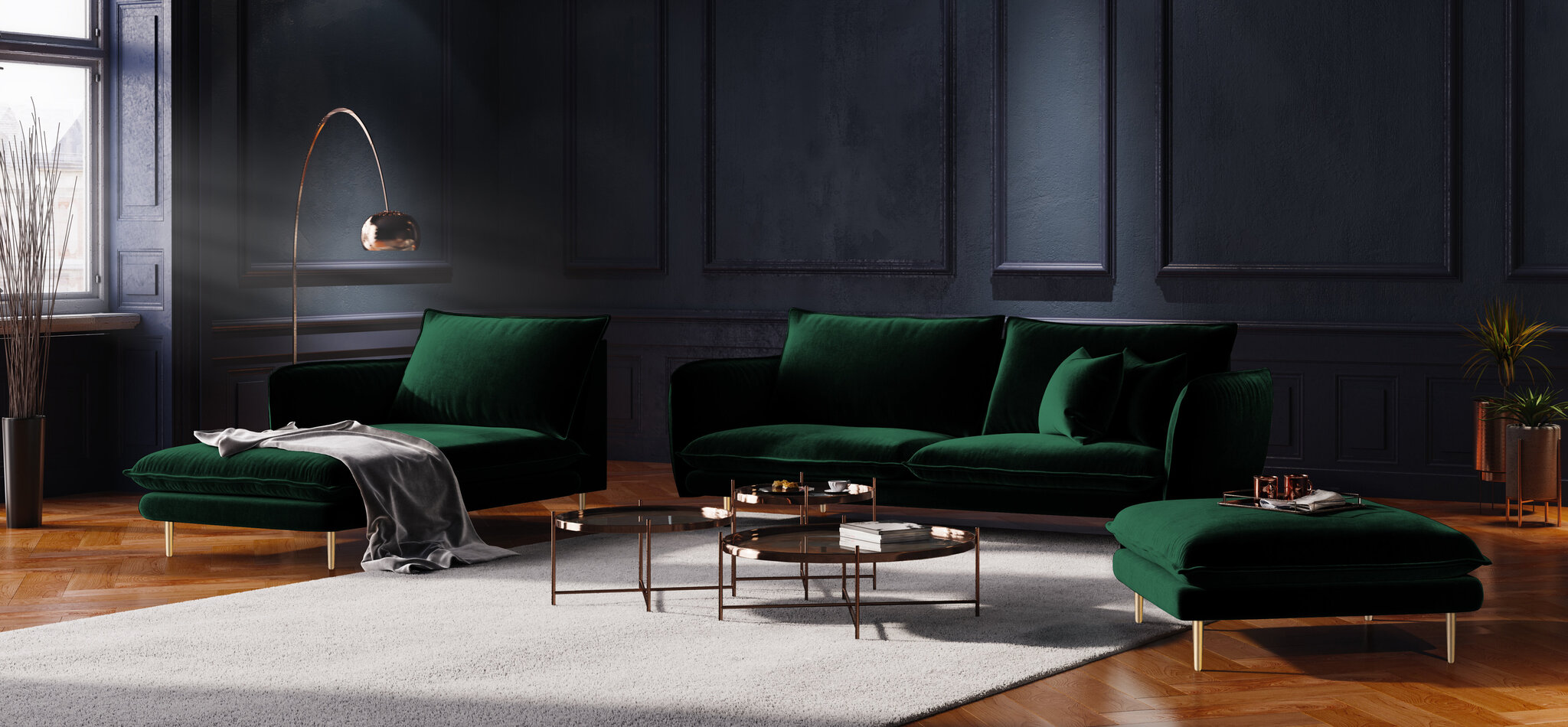 Diivan Cosmopolitan Design Florence 4S, roheline hind ja info | Diivanvoodid ja diivanid | hansapost.ee