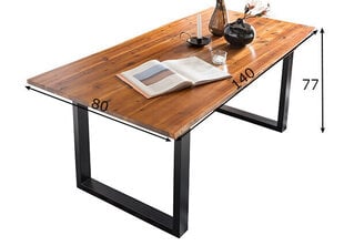 Стол 140x80 см цена и информация | Кухонные и обеденные столы | hansapost.ee