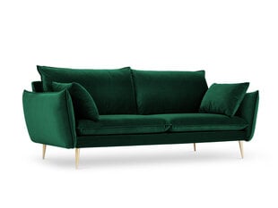 Четырехместный бархатный диван Milo Casa Elio, темно-зеленый/золотистый цвет цена и информация | Диваны | hansapost.ee