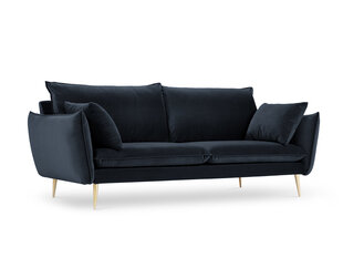 Четырехместный бархатный диван Milo Casa Elio, темно-синий/золотистый цена и информация | Диваны | hansapost.ee