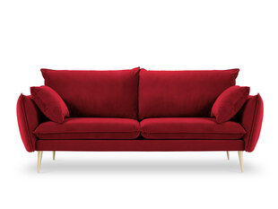 Четырехместный бархатный диван Milo Casa Elio, красный/золотистый цена и информация | Диваны | hansapost.ee