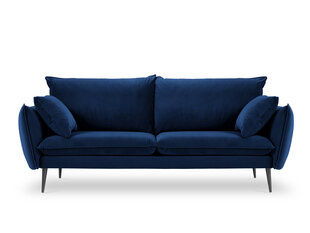 Трехместный бархатный диван Milo Casa Elio, синий/черный цвет цена и информация | Диваны | hansapost.ee