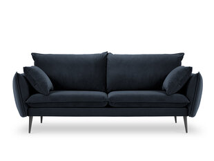 Трехместный бархатный диван Milo Casa Elio, темно-синий/черный цена и информация | Диваны | hansapost.ee