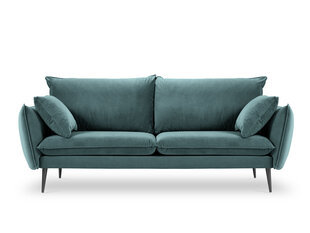 Трехместный бархатный диван Milo Casa Elio, зеленый/черный цвет цена и информация | Диваны | hansapost.ee