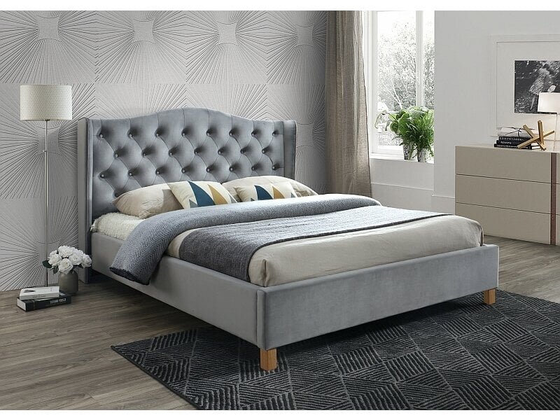 Voodi Signal Meble Aspen Velvet 180x200 cm, hall hind ja info | Voodid | hansapost.ee