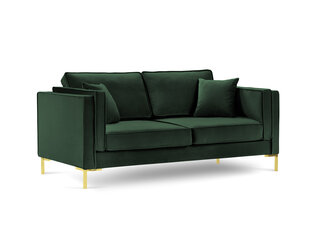 Двухместный бархатный диван Milo Casa Giuseppe, темно-зеленый цена и информация | Диваны | hansapost.ee