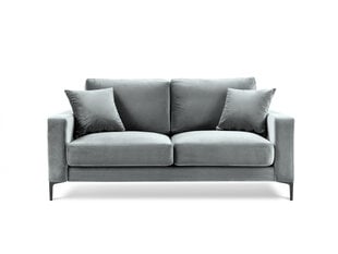 Двухместный бархатный диван Kooko Home Harmony, светло-серый цена и информация | Диваны | hansapost.ee