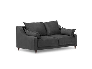 Двухместный бархатный диван Mazzini Sofas Freesia, темно-серый цена и информация | Диваны | hansapost.ee