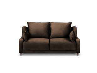 Двухместный бархатный диван Mazzini Sofas Freesia, коричневый цена и информация | Диваны | hansapost.ee