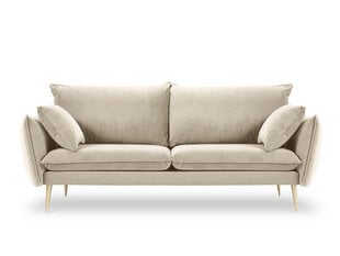 Четырехместный бархатный диван Milo Casa Elio, бежевый/золотистый цена и информация | Диваны | hansapost.ee