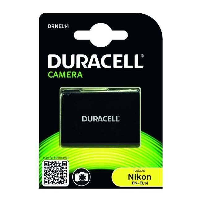 Aku Duracell, analoog Nikon EN-EL14, 1150mAh hind ja info | Fotoaparaatide akud ja patareid | hansapost.ee