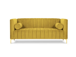 Двухместный диван Kooko Home Tutti, желтый/золотистый цена и информация | Диваны | hansapost.ee