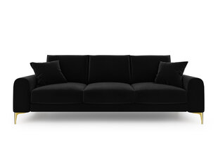 Четырехместный диван Mazzini Sofas Madara, черный/золотистый цена и информация | Диваны | hansapost.ee