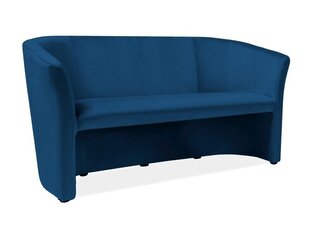 Трехместный бархатный диван Signal Meble TM 3, темно-синий цена и информация | Диваны | hansapost.ee