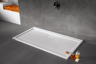 Dušialus Sanplast Space Line B/Space 90x140x3, libisemiskindla pinnaga, valge price and information | Shower trays | hansapost.ee