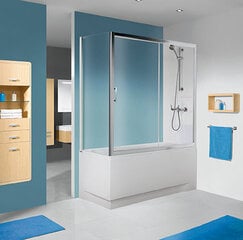 Стенка для ванны Sanplast TX SSO-W/TX5b 75s, профиль manhatan, декорированное стекло Grey цена и информация | Аксессуары для ванн, душевых кабин | hansapost.ee